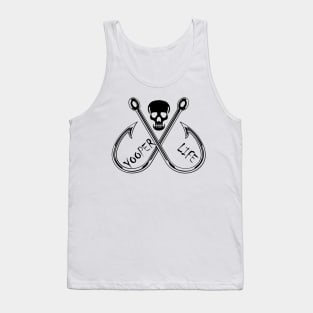 Yooper Life Skull & Fishing Hooks Tank Top